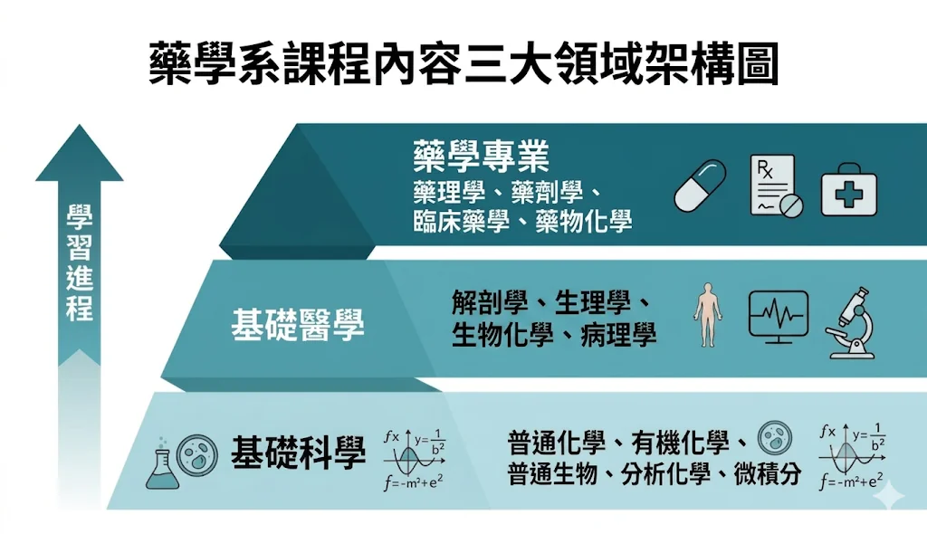 藥學系課程內容有哪些？三大領域完整列表