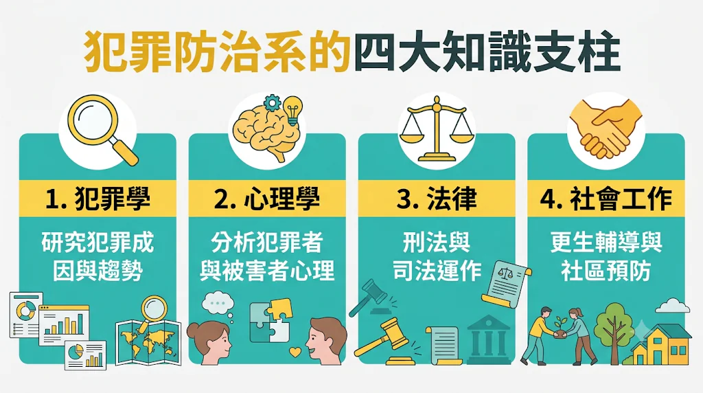 犯罪防治系學什麼？