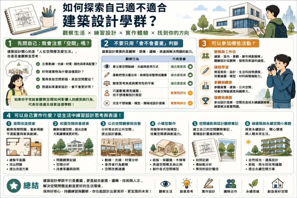 如何探索自己適不適合建築設計學系