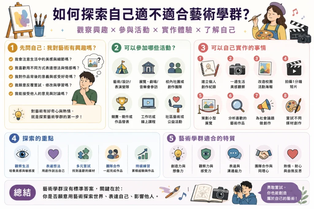 如何探索自己適不適合藝術學群