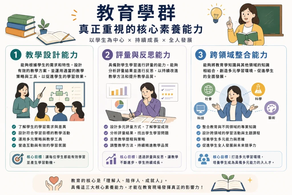 教育學群真正重視的核心素養能力