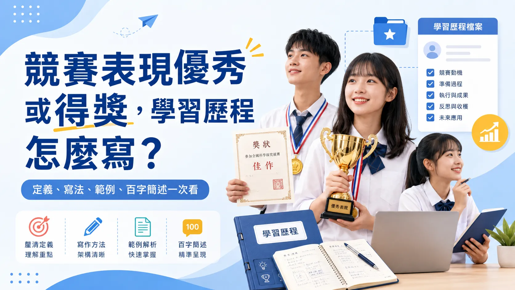 競賽表現優秀，學習歷程怎麼寫