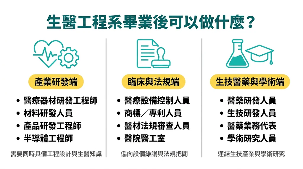 生醫工程系畢業後可以做什麼?