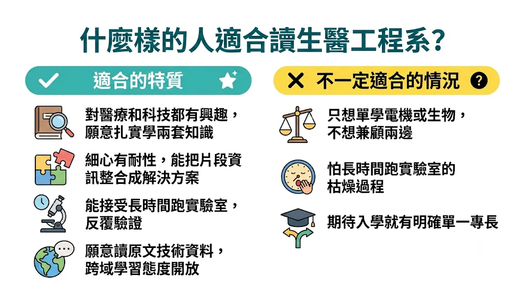 什麼樣的人適合讀生醫工程系?